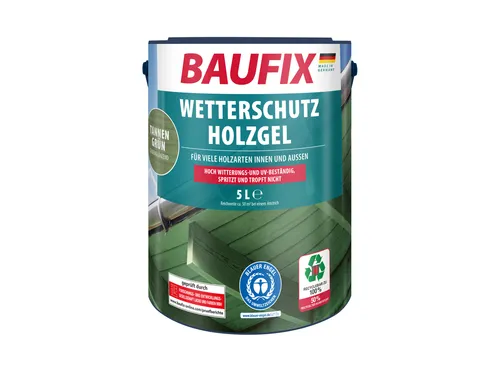 BAUFIX Wetterschutz-Holzgel 5 l (tannengrün) von BAUFIX