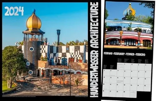 Hundertwasser Broschürenkalender Architektur 2024