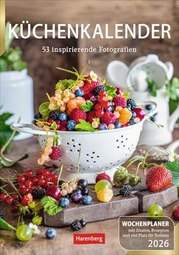 Küchenkalender Wochenplaner 2026 - Haus & Haushalt: Hochwertiger Wandkalender mit 53 ästhetischen Food-Fotos, ideal zur Planung und Inspiration in der Küche.