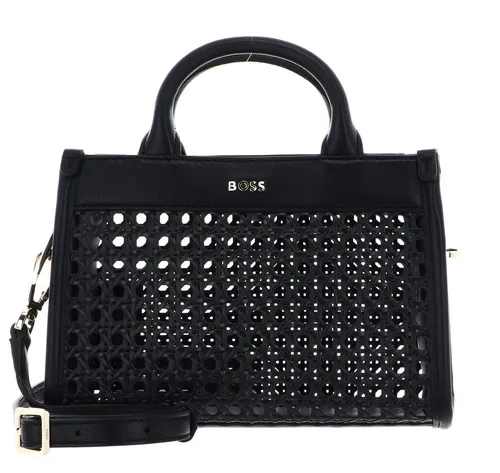 BOSS Women's Sandy Mini SPU Umhängetasche - Elegante schwarze Umhängetasche - Umhängetasche aus hochwertigem Material mit verstellbarem Schulterriemen, ideal für stilbewusste Frauen. Geräumiges Hauptfach und praktische Innentasche bieten Platz für Ihre Essentials.
