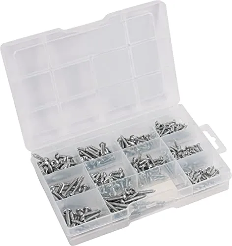 Connex Blechschrauben-Sortiment 265-teilig in weiß von Connex