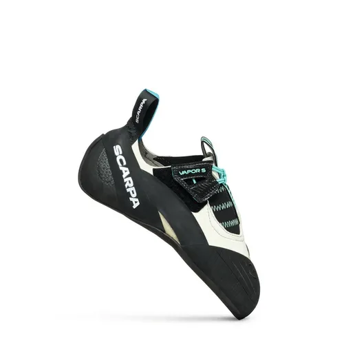 Scarpa W Vapor S Schwarz - Flexibler Damen Slipper Kletterschuh - Damen-Kletterschuhe, komfortabler Slipper mit hervorragendem Grip und Flexibilität für optimale Performance beim Klettern.