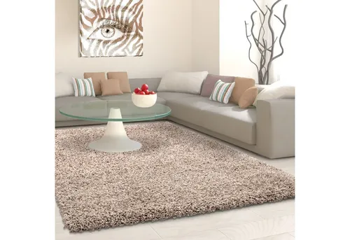 Ayyildiz Hochflor-Teppich Life Shaggy 1500 - Beige - Shaggy-Teppich in uni beige, 30 mm hoch, pflegeleicht und schmutzabweisend, perfekt für Wohnräume und Fußbodenheizung geeignet.