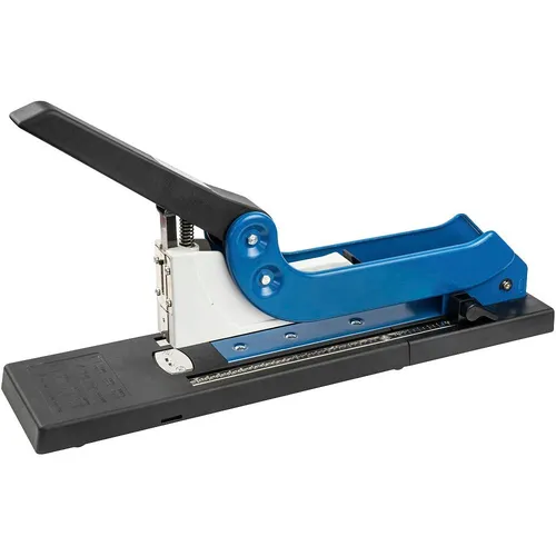 Sax Heftgerät Design Skre117/120 - Blockhefter für 170 Blatt - Metall-Heftgerät in Blau, ideal für hohe Heftleistungen und vielseitige Anwendungen im Büro oder Zuhause.