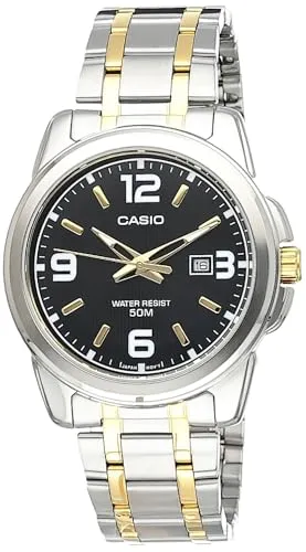 Casio MTP-1314SG-1A Herren Uhr - Elegante Armbanduhr aus Edelstahl mit Datumsanzeige und 50m Wasserresistenz, ideal für Alltag und besondere Anlässe.