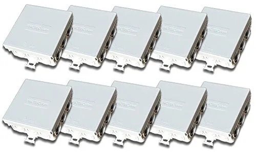 Protec.class 85x85x37mm IP55 Feuchtraum, 208649_SML, grau, 10 Stück FR-Abzweigdose leer
