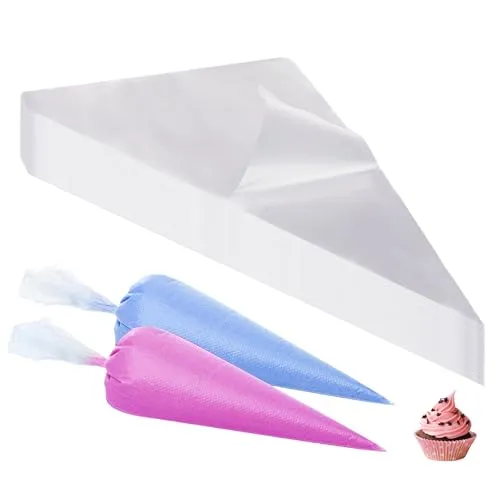 CRESZZLE 100 Stück Spritzbeutel Einweg, 31×21cm Einweg Spritzbeutel groß, Profi Piping Bag zum Dekorieren von Gebäck, Torten und Keksen, Ideal für Hausbacken.