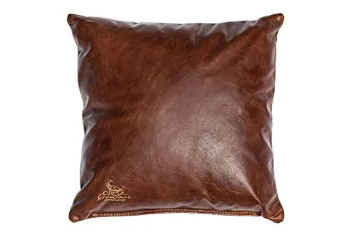 Centaur Dekokissen aus echtem Rindleder - Dekokissen aus hochwertigem italienischem Rindleder, handgefertigt und pflegeleicht mit Vintageoptik – das perfekte Accessoire für Ihr Wohnzimmer.