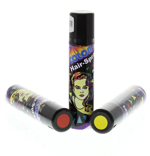 Produktbild FASCHING 30108 Hairspray color gelb, Haarspray mit Farbe NEU/OVP