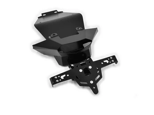 ZIEGER Pro 125er Kennzeichenhalter für KTM Duke Modelle - Motorrad-Kennzeichenhalter für KTM 125 Duke, 200 Duke, 390 Duke bis Baujahr, einfach zu montieren ohne Verkleidungsänderungen, inklusive LED-Beleuchtung und Rückstrahler.