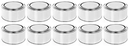 BenBow Weißblechdose 8x 250 ml mit Eindrückdeckel - luftdicht, undurchsichtig, leer, rund - Aufbewahrungsbehälter