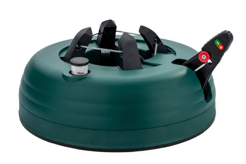 BURI Christbaumständer Weihnachtsbaumständer mit Wassertank Fußhebel grün Christbaumständer