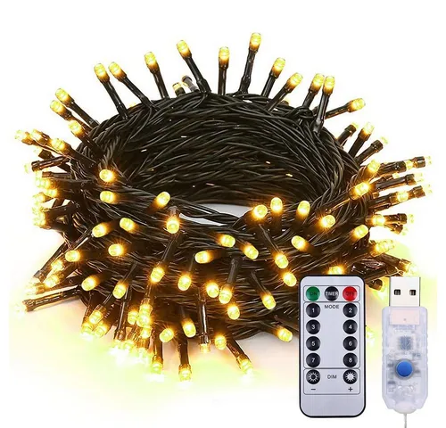 Merry 2024 LED-Lichterkette LED-Lichterkette,LED-Lichtervorhang,LED Weihnachtsbeleuchtung,8 Modi, für Innen und Außen,Weihnachtsdekoration und Geschenke