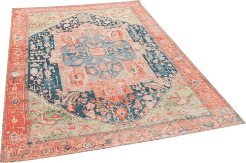 TOM TAILOR HOME Teppich Funky Orient Heriz - Flachgewebe-Teppich im Vintage Design, strapazierfähig und ideal für Wohn- und Essbereiche mit modischen Orient-Mustern.