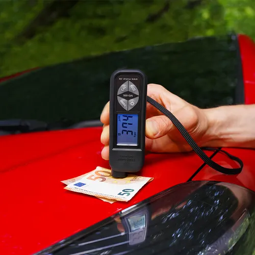 ETARI® MD 666 Schichtdickenmessgerät - Diagnose- Test- & Messwerkzeuge, präzises Lackmessgerät für Eisen und Aluminium mit Selbstkalibrierung und verbesserter Messgenauigkeit, ideal zur Erkennung versteckter Schäden.