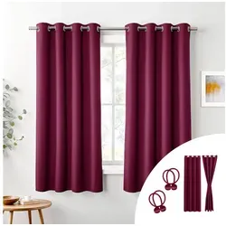Cozyor Verdunkelungsvorhang 2er-Set mit Magnethaltern von Cozyor