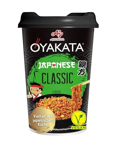 Produktbild OYAKATA Instant-Nudelbecher Classic 93 g I Klassische Sojasoße mit Gewürzmischung I Fertigmahlzeit in 3 Minuten I Ideal für unterwegs & Zuhause I Authentische japanische Ramen-Nudeln