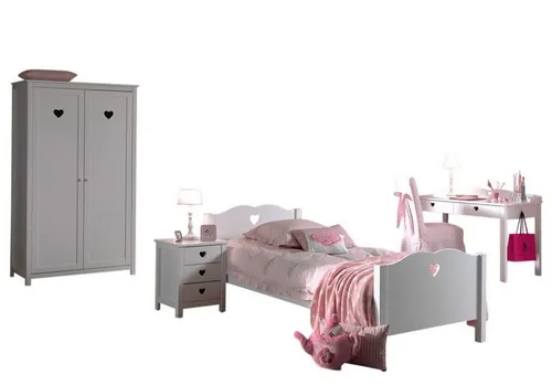aufm Kessel Jugendzimmer-Set Kamila 5-teilig für Mädchen