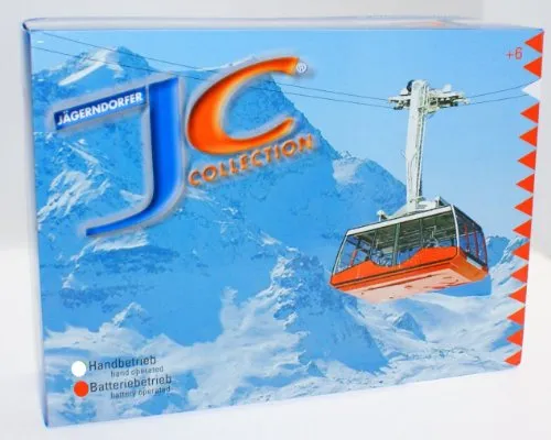 Elektrische Pendel-Seilbahn Kronos rot mit 2 Gondeln