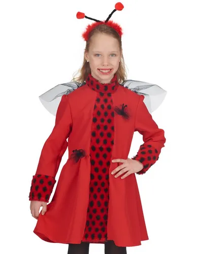 andrea-moden Kostüm Marienkäfer Kinderkostüm für Mädchen, Kleid mit H