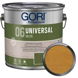 GORI 06 Universal Holzöl - 2,5 Ltr (Lärche) - Hochwertiges Holzöl für die Pflege von Möbeln, sorgt für einen natürlichen Glanz und schützt die Oberfläche. Ideal für den professionellen Einsatz.