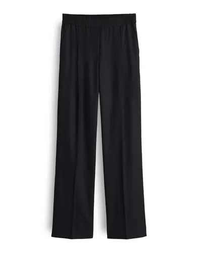OPUS PANTS Damen Wide Leg Pants | Macie Vibe Wide Leg Pants mit Komfortbund Black, 40
