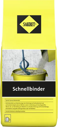 SAKRET Schnellbinder 5 kg Beutel grau von SAKRET