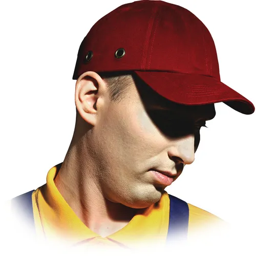 Anstoßkappe Schutzhelmkappe Hardcap Arbeitskappe ABS Cap Schutzhelm Helm Rot NEU