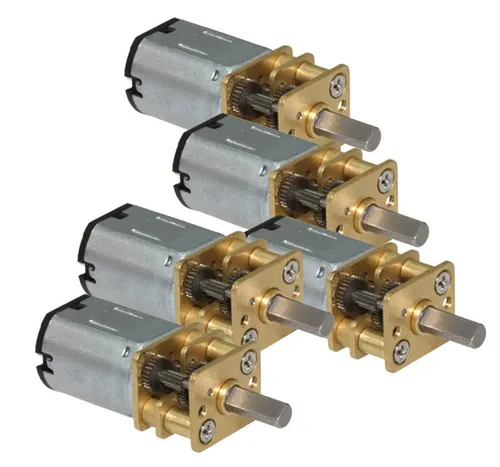 SOL-EXPERT group Modellbausatz G298-25S Motor mit Metallgetriebe, 5-er Set - Kraftvoller Motor mit Metallgetriebe für vielseitige Anwendungen in Modellbau, Robotik und mehr. Extrem langlebig und belastbar, ideal für präzise Bewegungen. Im praktischen 5er Set.