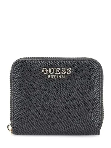 GUESS Laurel II SLG Small Zip Around Wallet S in Schwarz in schwarz von GUESS