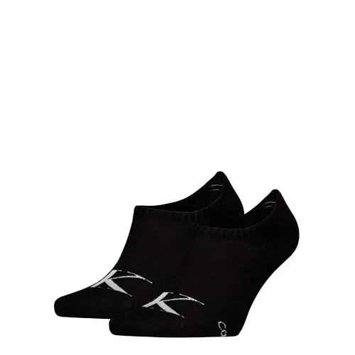 Calvin Klein Jeans Füßlinge CKJ MEN FOOTIE HIGH CUT MONOGRAM (2-Paar, 2 Paar) hoch geschnittene Silhouette, Cotton-Mix