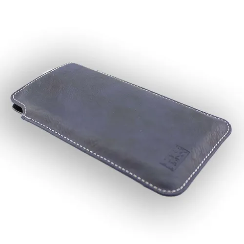 caseroxx Business-Line Etui für ZUK Edge in blau aus Kunstleder