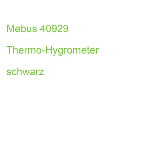 Mebus 40929 Thermo-Hygrometer schwarz (4007218409294)