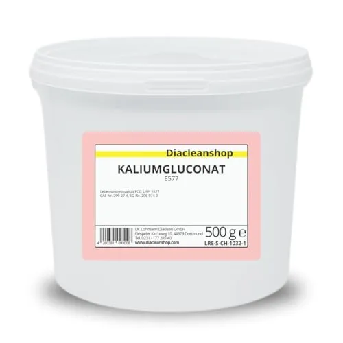 Kaliumgluconat 500g - Lebensmittelqualität - Pulver - E577