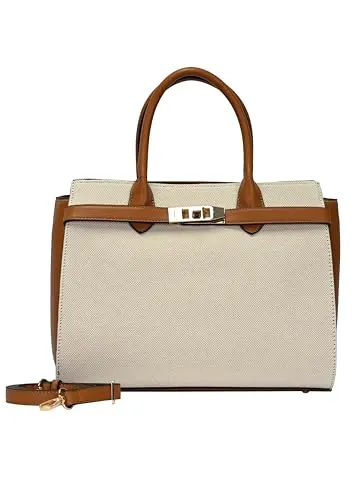 L.Credi Rea Shopper Tasche 33 cm in Beige