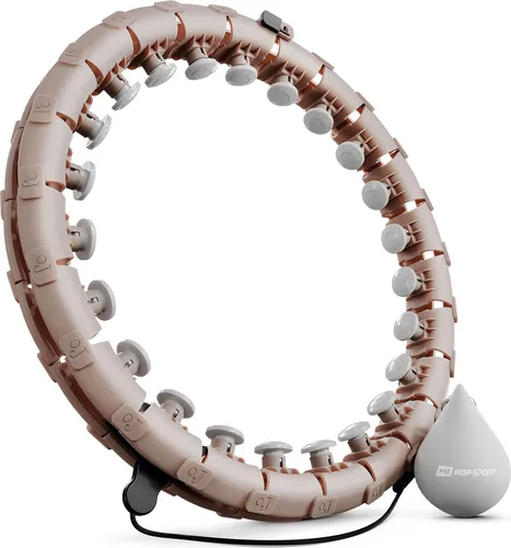 Hop-Sport Hula Hoop Reifen HS-106HH, mit Gewicht und 24 Noppen, einstellbare Größe, für Erwachsene