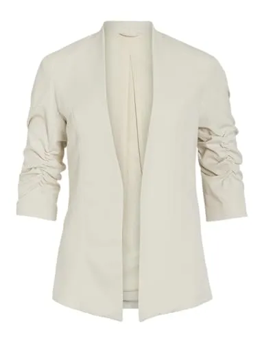 Viher New 3/4 Blazer -Noos - Damen Blazer von Vila, normal geschnitten mit elegantem Fly-Away Kragen, perfekt für stilvolle Anlässe.