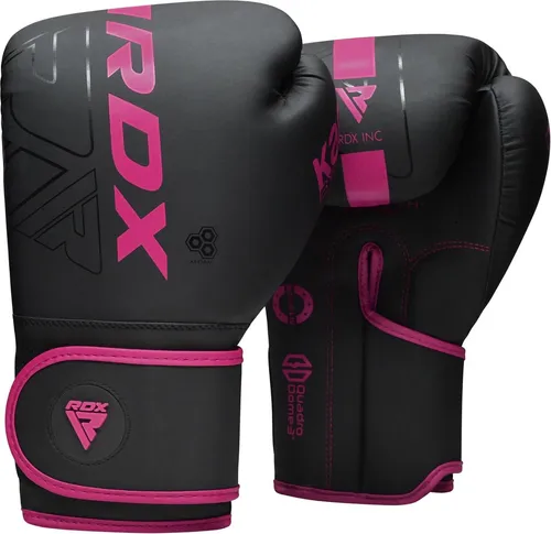 RDX Sports Boxhandschuhe 8oz - Rosa - Boxhandschuhe für Muay Thai & Kickboxing, ideal für Sparring, mit hochwertigem Material für optimalen Schutz und Komfort.