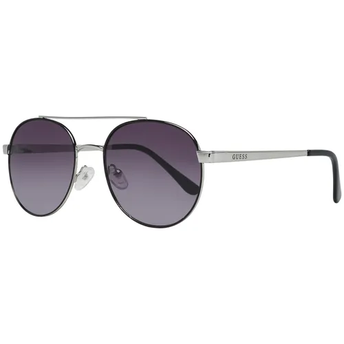 Guess Sonnenbrille GF0367 10B 53 Damen Silber - Sonnenbrille für Damen, stilvolles ovales Design in Silber, mit 100% UVA & UVB Schutz. Ideal für modebewusste Frauen, die Wert auf Qualität legen.