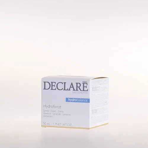 Declaré Hydro Balance Hydroforce Cream - Intensive Feuchtigkeitscreme mit Vitamin E - Tagespflege für empfindliche Haut, spendet sofort intensive Feuchtigkeit und schützt vor Hautalterung. Made in Switzerland, ideal für strahlende und geschmeidige Haut.