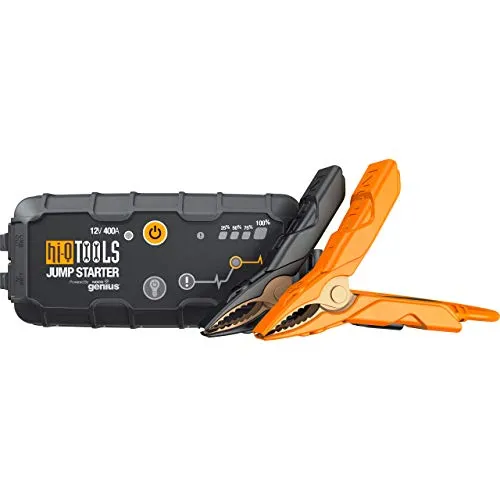 Hi-Q Tools KFZ Ladegerät PM400 - Starthilfegerät und Powerbank - Multifunktionales 12V Starthilfegerät mit 400A, ideal für Auto und Motorrad. Starten Sie tiefentladene Batterien und laden Sie Ihre Geräte unterwegs auf.
