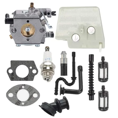 Hippotech WT-194 Vergaser mit Luftfilter Ersatz für Stihl 024 026 MS240 MS260 024AV 024S Ersatz für Walbro WT-194-1 WT-22 Kettensägenvergaser ersetzt 11211200611