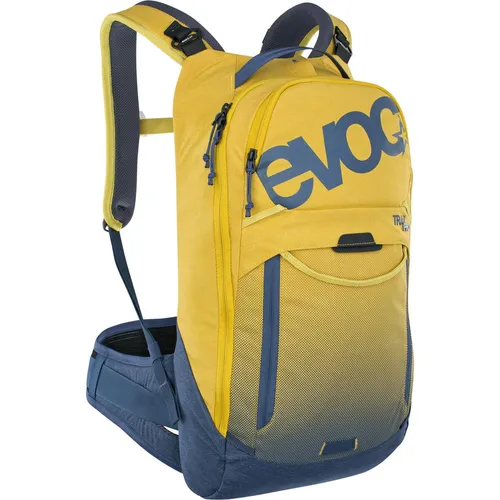 Evoc Trail Pro 10l Bikerucksack mit Protektor - Gelb, L-XL - Rucksack für Biker mit integriertem Rückenschutz, ideal für sicheres Fahren und lange Touren.