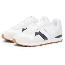 Tommy Hilfiger Herren Runner ICON Mix FM0FM05679 Low-Top in weiß von Tommy Hilfiger