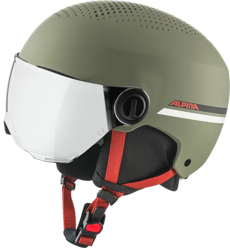ALPINA ZUPO VISOR Q-LITE Helm 2025 - sicherer Kinderskihelm mit Visier - Helme - Der ALPINA ZUPO VISOR Q-LITE Helm bietet optimalen Schutz mit integriertem Visier für beste Rundumsicht und 100% UV-Schutz, ideal für kleine Skifahrer.