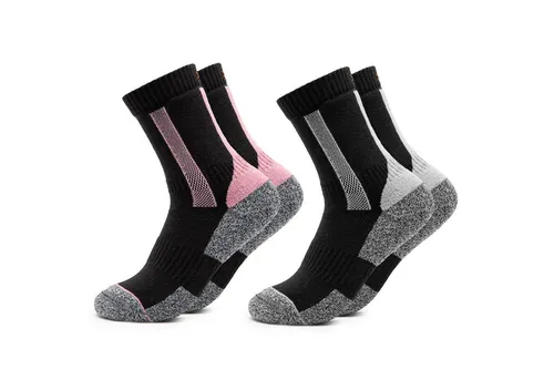 OCCULTO Wandersocken Damen Wandersocken 2er Pack (Modell: Gerlinde) (2-Paar)