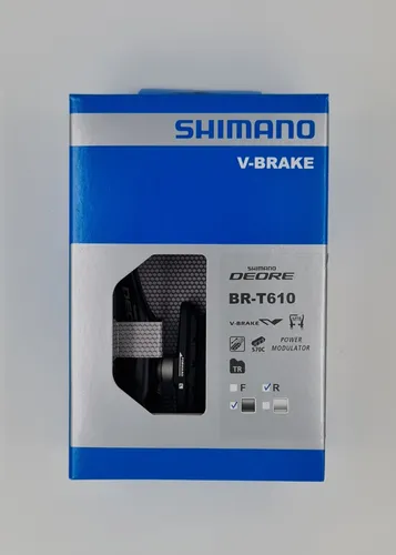 Shimano Deore V-Brake Bremse BR-T610 Schwarz - Set oder Einzel - Hochwertige V-Brake Bremsen von Shimano für zuverlässige Bremsleistung. Perfekt für universelle Fahrradanwendungen, erhältlich als Set oder Einzel. Ideal für Ihr Fahrrad!