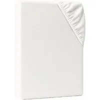 AM Qualitätsmatratzen Premium Jersey Spannbettlaken 120x210cm in Weiß