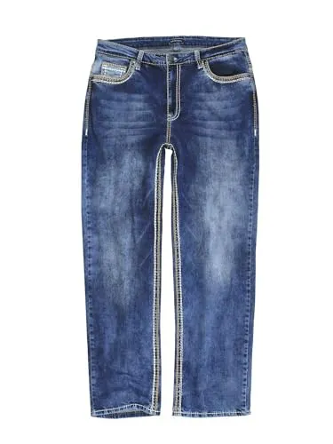 Lavecchia Jeans Herren Comfort Fit Denim Hose LV-503 (Stoneblau, 58/32) - Jeans für Herren in Übergrößen im 5-Pocket Stil, mit komfortablem Comfort Fit und Elasthan für optimalen Tragekomfort. Perfekt für starke Männer, die Wert auf Stil und Bequemlichkeit legen.