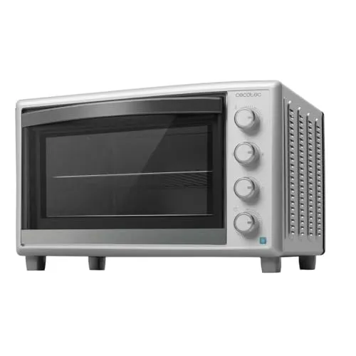 Cecotec Herdplatte - 2200 W Konvektionsofen - Kochfelder mit 60 L Kapazität und 60-minütiger Zeitschaltuhr, ideal für effizientes Kochen. Rutschfester Boden und herausnehmbare Krümelschublade für einfache Reinigung.